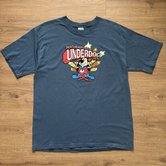 Vintage Y2K Underdog TV Cartoon Promo Shirt Large Raised Velvet Graphics 2004 - Picture 8 of 8